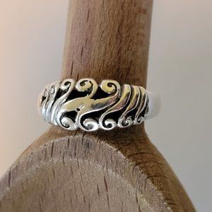 Sterling Silver Scrollwork Ring